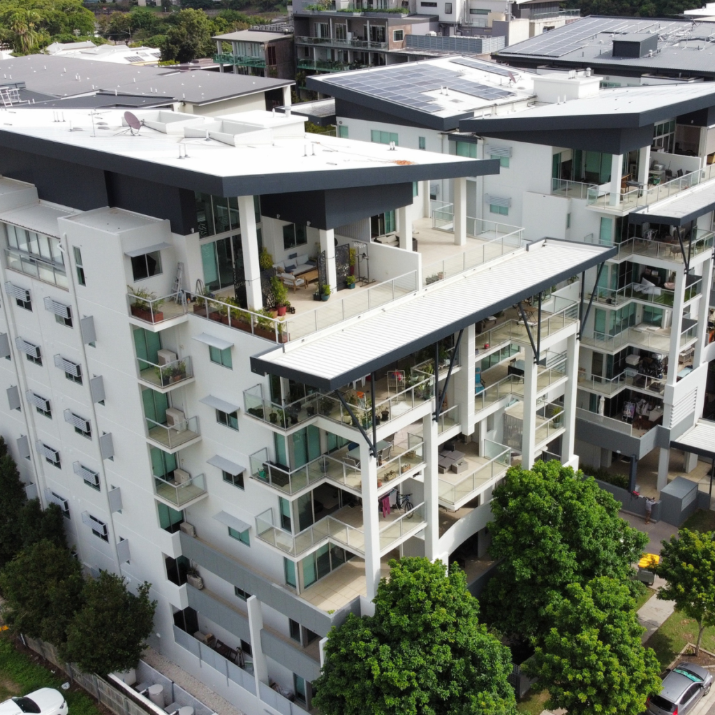Building rectification project in Brisbane.